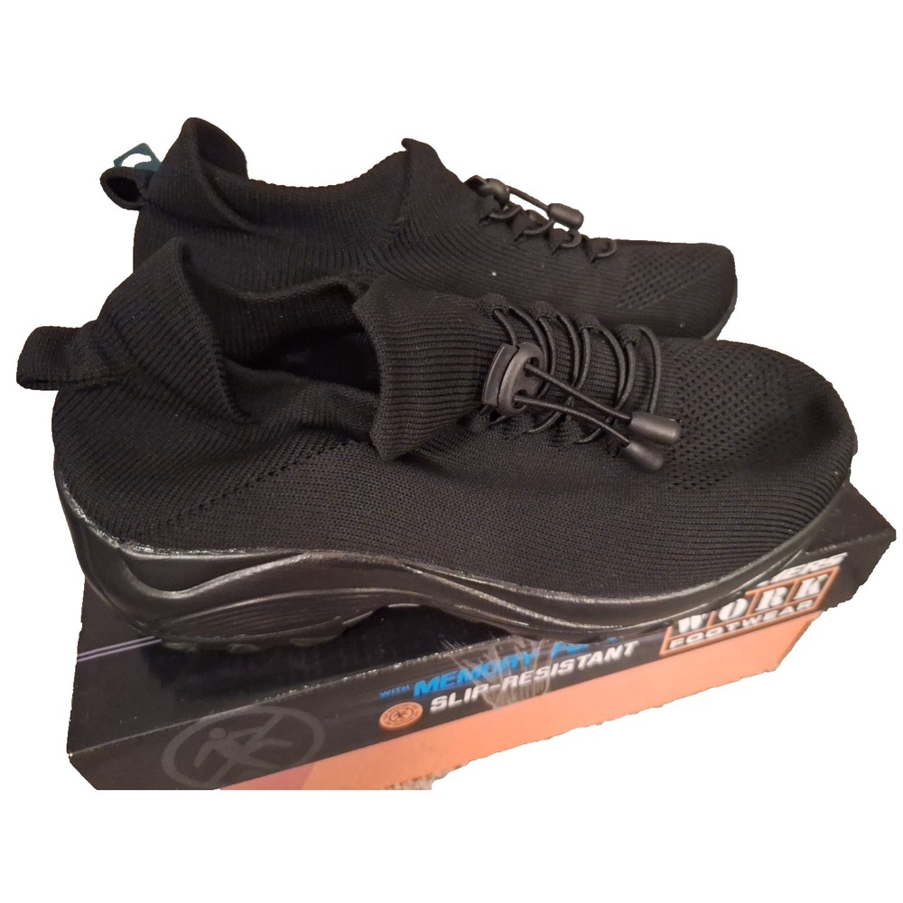 Skechers Women's Black Memory Foam Slip Resistant Relaxed Fit Work Shoe  8.5 wom